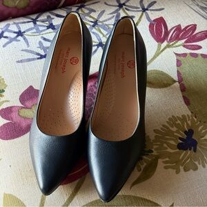 Marc Joseph Black Leather Heels